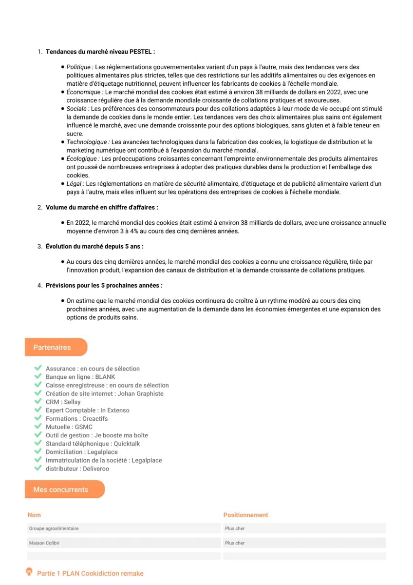 Page du document