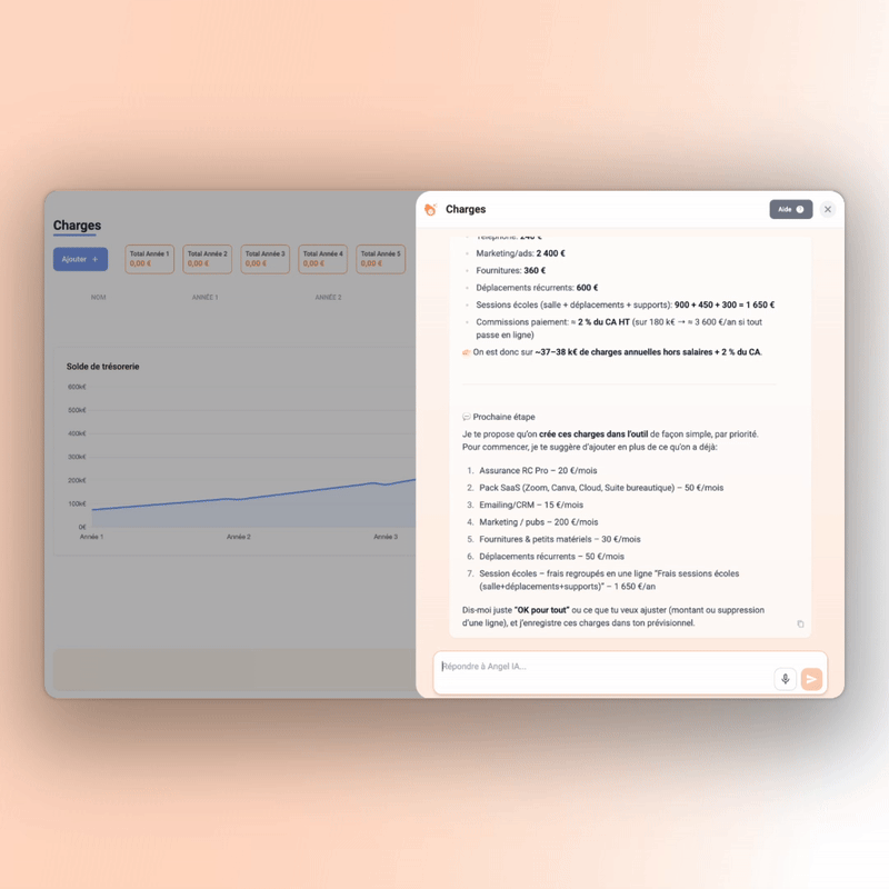 Votre agent IA <strong>Business Plan & Prévisionnel</strong>