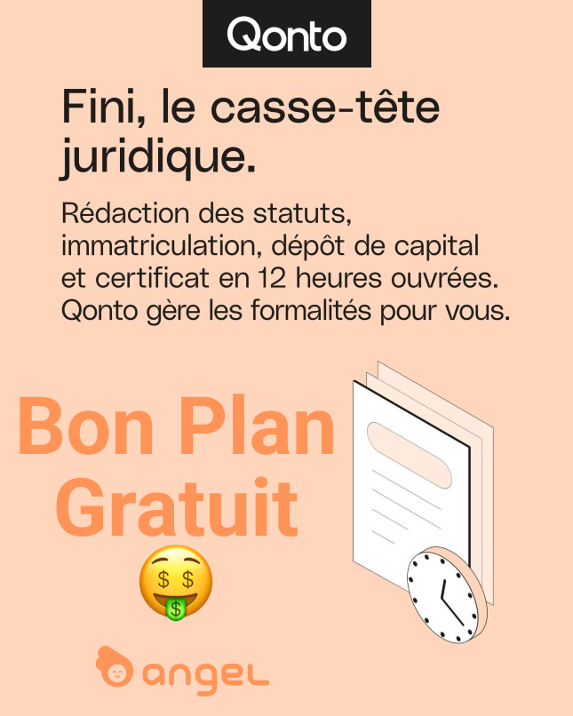Bon plan Angel Qonto Bon plan Angel Qonto