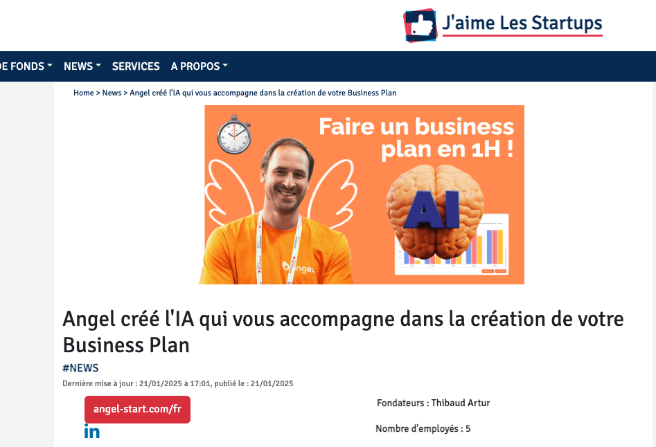 Jaime les startups - Angel
